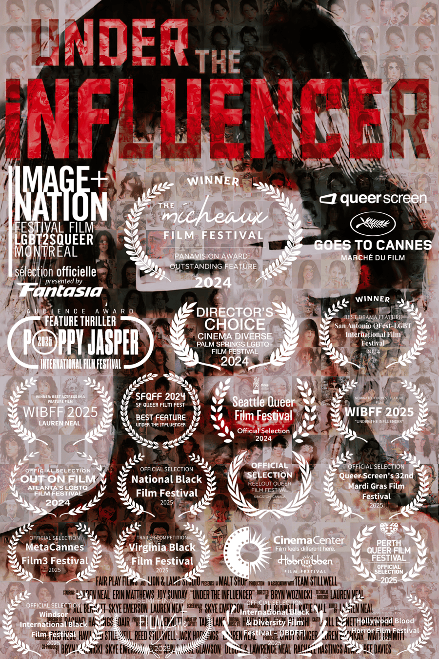 Under the Influencer poster with festival laurels